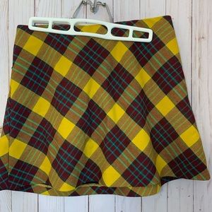 Zara plaid skirt